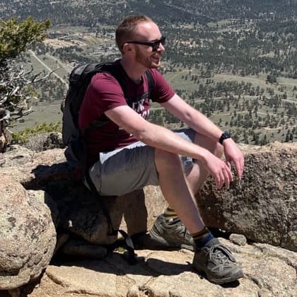 On a hike in Colorado
